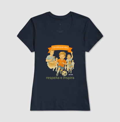Futebol - Torcida que vibra (central grande) - Camiseta Masculina(clássica) e Feminina (baby look)