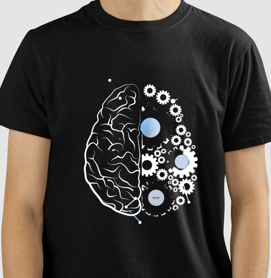 As engrenagens do cérebro - Camiseta Confort Masculina e Feminina