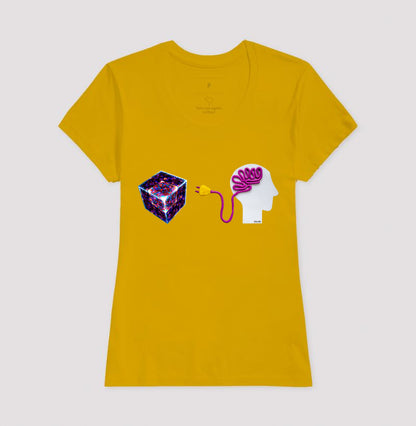 Ligado no cubo mágico - Camiseta Confort Masculina e Feminina