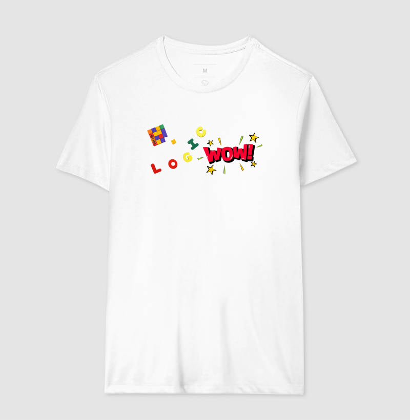 Uau! A lógica do Cubo Mágico - Camiseta Confort Masculina e Feminina