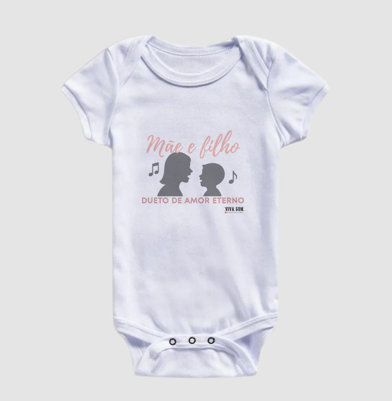 Mãe e Filho: Dueto de Amor - Body Baby Unissex