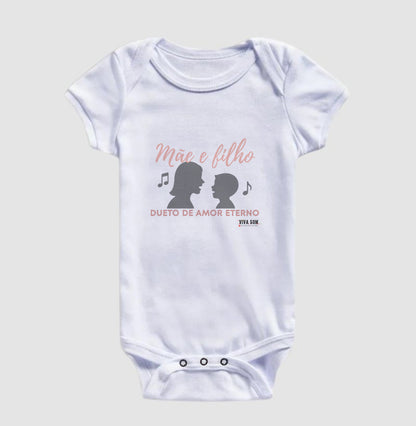 Mãe e Filho: Dueto de Amor - Body Baby Unissex