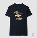 Peixes Cantores “Quem Canta, Seus Males Espanta - Camiseta Algodão Peruano Clássica e Baby Look 497146