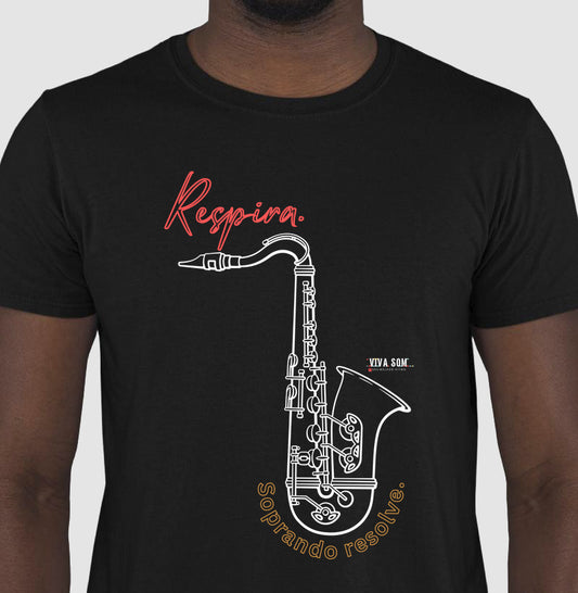 Sax: Soprar resolve - Camiseta ou Baby Look Confort