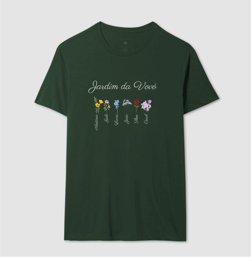 Vovó: O Jardim - Camiseta e Baby Look Confort