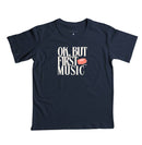 Ok, but first music - Camiseta Confort (100% algodão) Clássica e Baby Look 497146