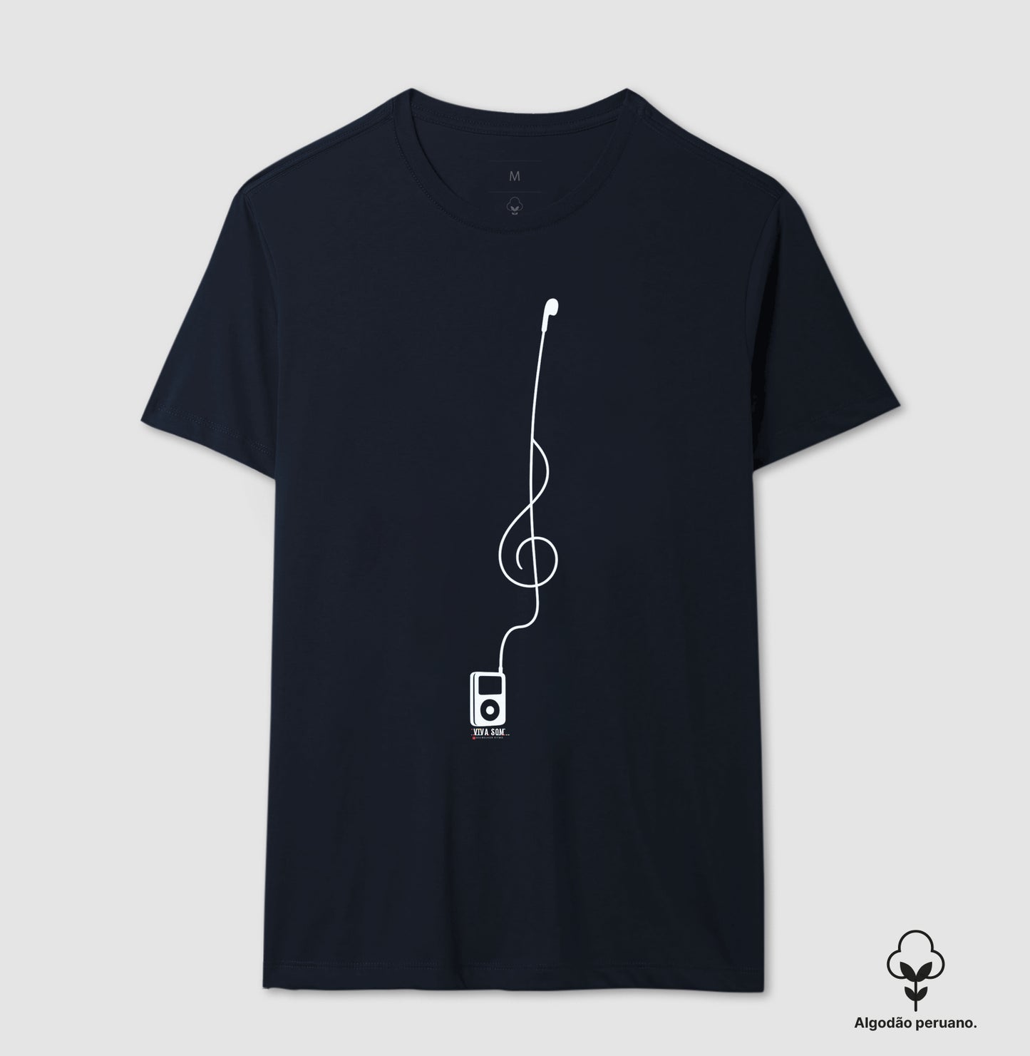 Minimalista Clave de Sol - Camiseta e Baby Look Algodão Peruano Masculina e Feminina