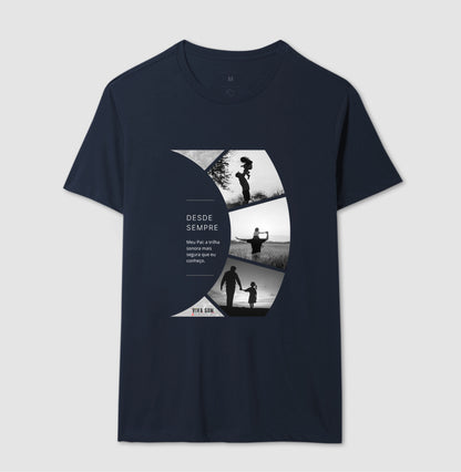 A trilha: da filha para o pai - Camiseta Masculina e feminina (baby look) - Confort