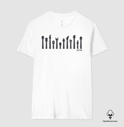 Rock: O Poder da Haste Sofisticada - Camiseta Algodão Peruano Masculina e Feminina