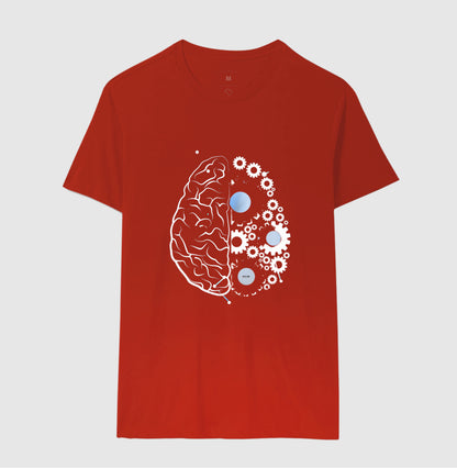As engrenagens do cérebro - Camiseta Confort Masculina e Feminina