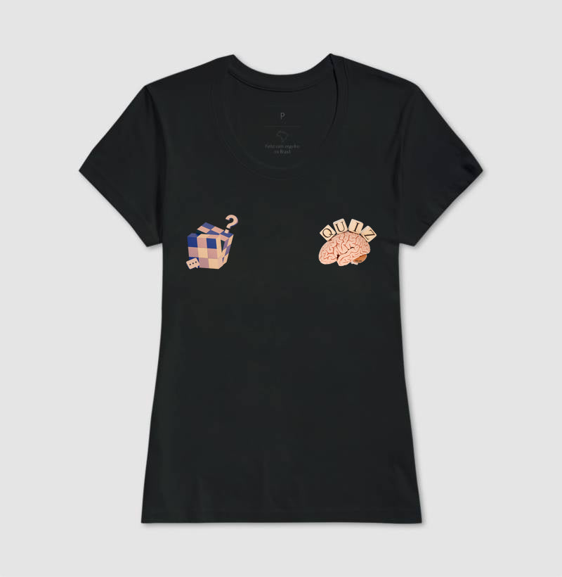 O cérebro e o cubo mágico - Camiseta Confort Masculina e Feminina