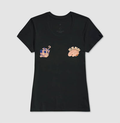 O cérebro e o cubo mágico - Camiseta Confort Masculina e Feminina