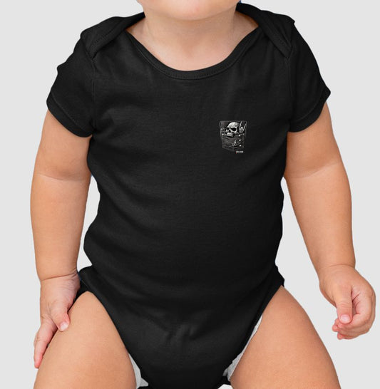 Rock: Bolso da Caveira - Body Baby Unissex