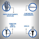 Cabo de Carregamento de Celular _ Tipo C, Micro Usb e I-phone
