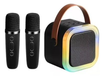 Karaokê Viva Som - Caixa de Som Blootooth com 2 Microfones sem fio