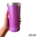 Copo Drink & Play - Copo em inox com caixa de som integrada