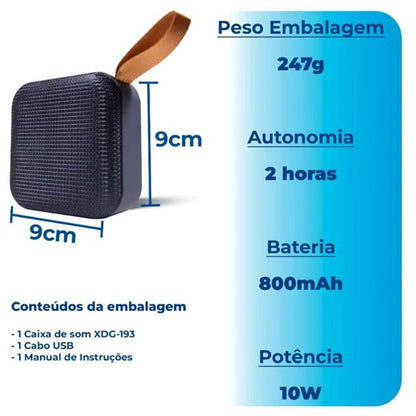 Viva Som Play - Mini Caixa 5w de Som Bluetooth Viva Som