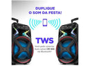 Caixa de Som Bluetooth 400W FESTA PLUS – Portátil e Amplificada com USB Viva Som