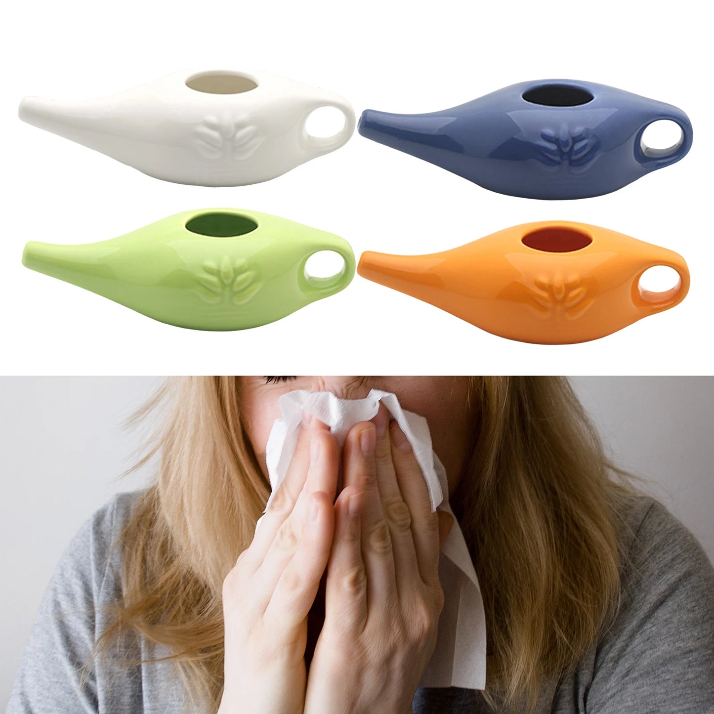 Lota Nasal Cerâmica Canto Claro – Aparelho Milenar de Limpeza