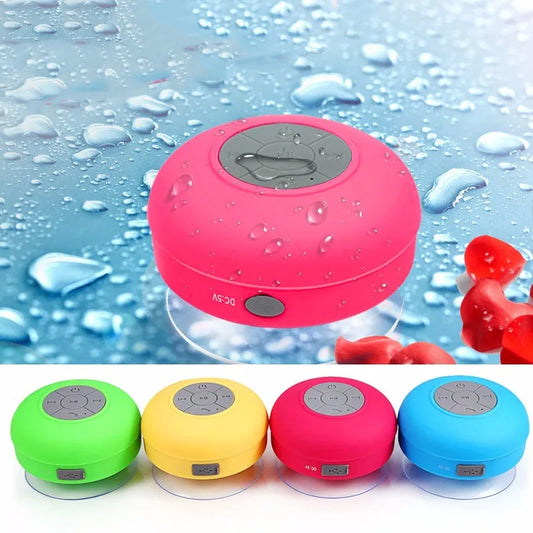 Caixa de Som Bluetooth Portátil AQUABOOM Ventosa à Prova d’Água