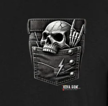 Rock: Bolso da Caveira - Body Baby Unissex