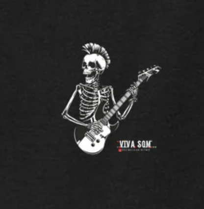 O esqueleto do Rock - Camiseta infantil unissex