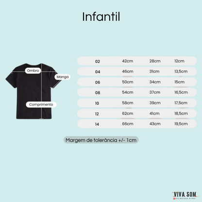 Et Azul na Guitarra - Camiseta infantil