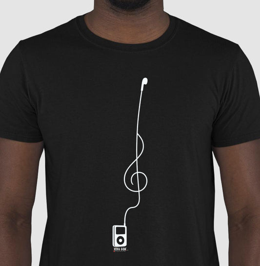 Minimalista Clave de Sol - Camiseta e Baby Look Confort Masculina e Feminina