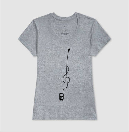 Minimalista Clave de Sol - Camiseta e Baby Look Confort Masculina e Feminina