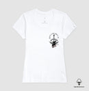 Gente livre gosta de Rock” — com a guitarra - Camiseta Algodão Peruano Clássica e Baby Look 497146