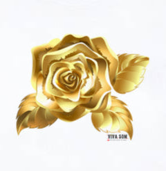 Rosa de Ouro Ampla - Camiseta confort Feminina