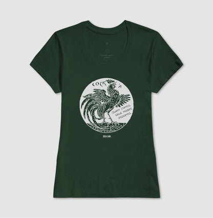 Galo Cantor “Quem Canta, Seus Males Espanta - Camiseta Confort Masculina / Feminina (100% Algodão) 497146