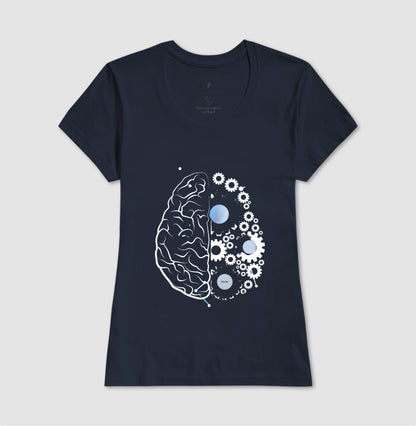 As engrenagens do cérebro - Camiseta Confort Masculina e Feminina