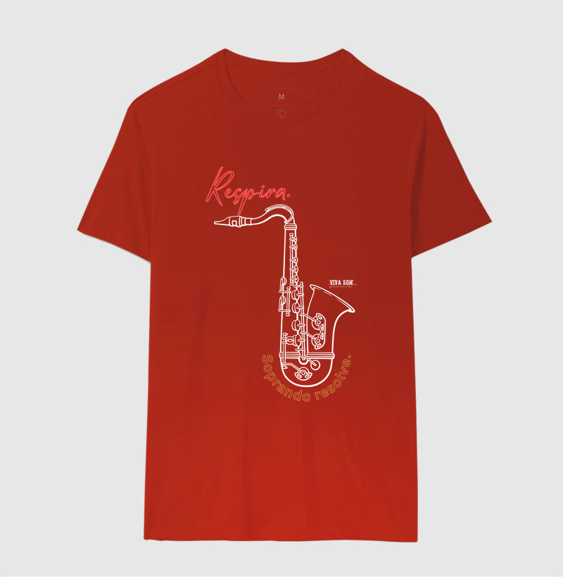 Sax: Soprar resolve - Camiseta ou Baby Look Confort