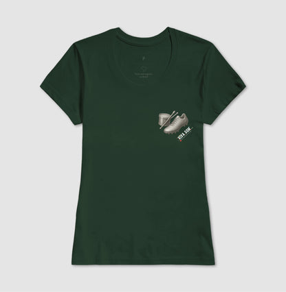 Futebol - Chuteira e tambor minimalista - Camiseta Masculina(clássica) Feminina (baby look)