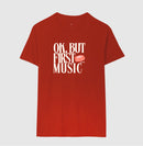 Ok, but first music - Camiseta Confort (100% algodão) Clássica e Baby Look 497146