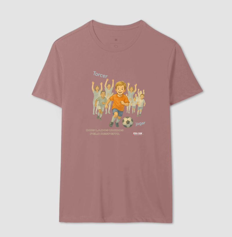 Futebol - Torcer e Jogar  - Camiseta Masculina(clássica) Feminina (baby look)
