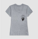 Gente livre gosta de Rock” — com a guitarra - Camiseta Confort (100% Algodão) Clássica e Baby Look 497146