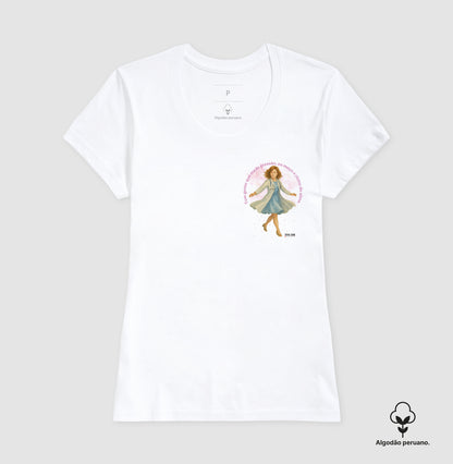 Médico mede a alma - Lateral Camiseta e Baby Look Algodão Peruano 497146