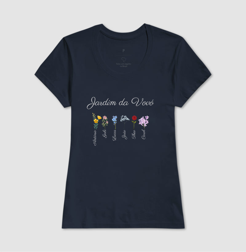 Vovó: O Jardim - Camiseta e Baby Look Confort