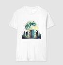 A LUA E O CUBO - Camiseta Confort Masculina e Feminina 497146