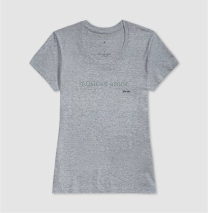 Música e Amor - Camiseta Confort Masculina e Feminina