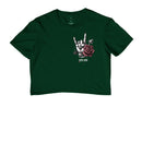 Símbolo do Rock e a Flor - Camiseta masculina e Feminina ( algodão peruano) 497146