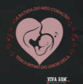 Mãe: Batida do Coração - Camiseta e Baby Look Confort M e F 497146