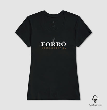 Forró - O tempero da vida - Camiseta chique Algodão Peruano masculina e feminina