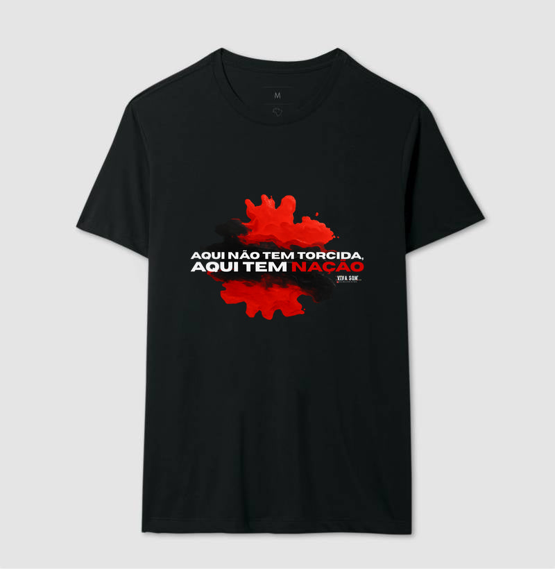 Futebo - Aqui não tem torcida (central) - Masculina (camiseta) e Feminina (baby look) - Confort