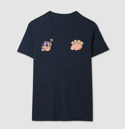 O cérebro e o cubo mágico - Camiseta Confort Masculina e Feminina