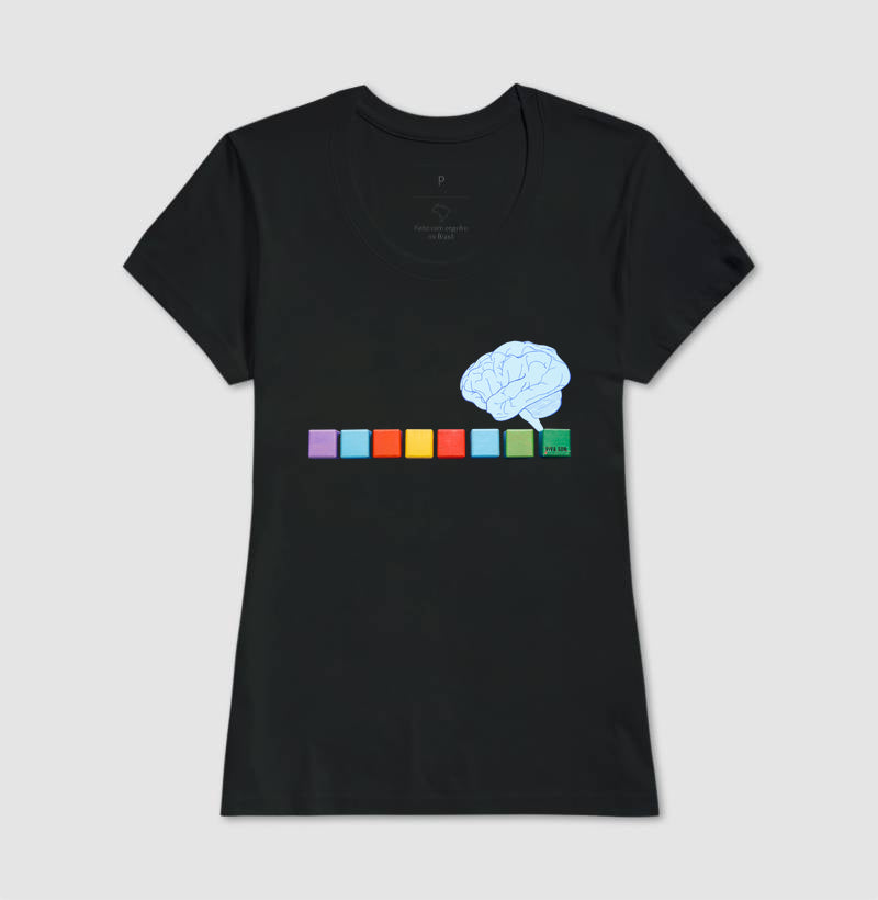 O pensamento colorido - Camiseta Confort Masculina e Feminina