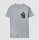 Pastor Alemão Musical - Camiseta Confort Masculina e Feminina 497146