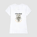 Nutrição Afinada, talheres e trem - 100% Algodão Clássica e Baby Look 497146